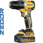 Шуруповерт аккумуляторный ударный ZEGOR CDP-21BL (2 *(21В, 2 А/ч)) в кейсе (Серия PROFESSIONAL)