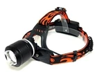 Фонарь налобный с линзой и зумом Police BL-2199 черный