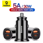 Быстрое автомобильное зарядное устройство Baseus QC4.0 в прикуриватель USB x Type-C 5A30W (CCALL-YS01)
