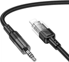 Аудиокабель Hoco UPA27 Spirit transparent digital audio conversion cable iP Black (6942007612524)