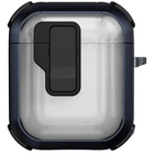 Футляр противоударный Locking Button для наушников Airpods 1/2 Blue
