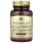 Вітамін Д3 Solgar (Vitamin D3) 5000 МО 100 капсул SOL19377