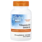 Вітамін Д3 Doctor's Best (Vitamin D3) 5000 МО 360 шт