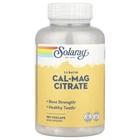 Кальцій та магній Цитрат Solaray (Calcium Magnesium Citrate) 1000 мг/1000 мг 180 шт