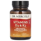 Вітаміни D3 і K2 Dr. Mercola (Vitamin D3 & K2) 5000 МО / 180 мкг 30 шт