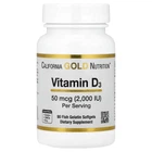 Вітамін Д3 California Gold Nutrition (Vitamin D3) 2000 МО 90 шт