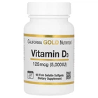 Вітамін Д3 California Gold Nutrition (Vitamin D3) 5000 МО 90 шт
