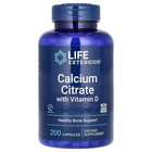 Цитрат кальцію з вітаміном Д Life Extension (Calcium Citrate with Vitamin D) 200 мг/100 МО 200 капсул LEX19632
