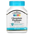Піколінат хрому 21st Century (Chromium Picolinate) 100 таблеток CEN21368