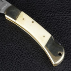 Нож TEKUT Predator LK5077B рукоятка из кости (длина: 19 7cm лезвие: 8 7cm) - изображение 7
