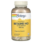 Амінокислота Solaray бетаїн HCL пепсин HCL PEPSIN 650mg