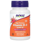 Вітамін Д3, Vitamin D-3, Now Foods, 2000 МО, 240 капсул