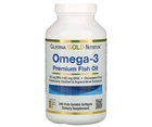 Омега-3 риб'ячий жир California Gold Nutrition (Omega-3 Premium Fish Oil) 240 шт