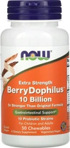 Пробиотики Дофилус Berry Dophilus Now Foods экстра сила вкус ягод 50 жевательных таблеток (NOW-02923)