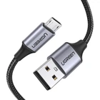 Кабель UGREEN US290 USB 2.0 A Micro USB Cable Nickel Plating Aluminum Braid 2m (Black) (UGR-60148) (UGR-60148)
