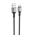 Кабель BOROFONE BX83 Micro Famous silicone charging data cable Black (6974443386387)
