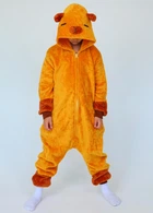 Пижама кигуруми детская для мальчиков и подростков на молнии Kigurumi Капибара коричневый 130-145 см. (2070/3)