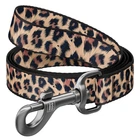 Поводок для собак WAUDOG Nylon Leopard S леопард 15 мм, длина 200 см, металлический карабин 756-4066