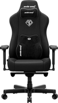 Крісло геймерське ігрове Anda Seat Kaiser 3E Size XL до 180 кг Black Fabric (AD23YC-XL-09-B-CF-B01)