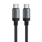 Кабель ACEFAST C20-03 USB-C до USB-C алюмінієвий alloy charging data cable Black (6974316283775)