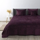 Покривало ТЕП "VELOUR" Бордо/Ромб круглий, 240x260