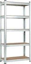 Regał metalowy ModernHome by Multistore G9040A 180 x 90 x 40 cm Srebrny (5905817006687)