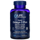 Супер Омега-3 плюс Omega Foundations Super Omega-3 Plus Life Extension 120 Капсул
