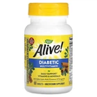 Діабетичні мультивітаміни Alive! Diabetic Multivitamin Nature's Way 60 таблеток