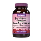 Вітамін В12 і Фолієва кислота Смак Малини Earth Sweet Chewables Bluebonnet Nutrition 180 жувальних таблеток