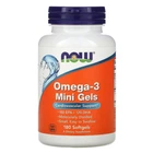 Омега-3 Omega-3 Mini Gels Now Foods 180 таблеток