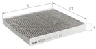 Фильтр салона угольный Alpha Filter AUDI A3; Q2; Q3; SEAT Leon; SKODA Karoq; Kodiaq; Octavia; Superb; VW Arteon; Caddy; Crafter; Tiguan;Teramont ( 5Q0819653 ) (AF5099A)