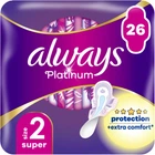 Гігієнічні прокладки Always Platinum Super Розмір 2 26 шт. (8001841913841)