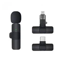 Микрофон-петличка XoKo K9 с адаптером Lightning-Type-C Черный