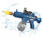 Водный электрический пистолет M416 на аккумуляторе с подсветкой синий