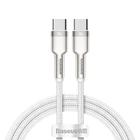 Кабель Baseus Cafule Series Metal Data Cable Type-C to Type-C 100W 1m White (CATJK-C02)