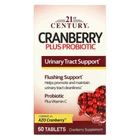 Журавлина з пробіотиком Cranberry Plus Probiotic 21st Century 60 таблеток