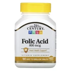 Фолієва кислота 800 мкг Folic Acid 21st Century 180 таблеток