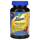 Мультивітаміни для чоловіків смак фруктів Alive! Men's Gummy Multivitamin Nature's Way 60 жувальних таблеток