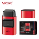Электробритва VGR V-307 RED шейвер, двойное лезвие, 2000mAh, 9000 RPM