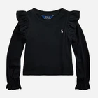 Детский лонгслив для девочки Ralph Lauren 741157255 116 см Черный (1159844620)