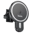 Автотримач для телефона з БЗП HOCO CA85 Ultra-fast magnetic wireless charging car holder Black (6931474745484)