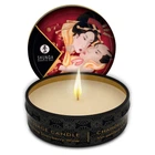 Масажна свічка з ароматом полуниці Shunga MINI MASSAGE CANDLE - Sparkling Strawberry Wine 30 мл (SO2519)