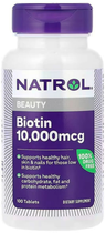 Биотин максимум 10000 мкг Natrol Biotin Natrol 100 таблеток