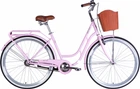Велосипед Dorozhnik RETRO Velosteel ST 28" 19" 2025 с багажником задн. St с корзиной Pl с крылом St Светло-розовый (OPS-D-28-430)