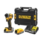 Шурупокрут ударний акумуляторний DeWALT, безщітковий, XR Li-Ion 18 В PowerStack 1.7 Аг, 206 Нм, 3250 об/хв, 3800 уд/хв, розмір