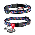 Ошейник для кошек WAUDOG Nylon Инжир XS 20–30 см ширина 10 мм с QR-паспортом пластиковый фастекс 279-4053