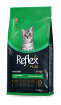 Корм Reflex Plus полноценный и сбалансированный для котят с курицей