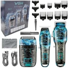 Професійний набір 3в1 Professional Set VGR V-645 тример машинка для стрижки волосся електробритва насадки 8 шт