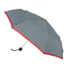 Парасолька жіноча Fulton L354-041154 Minilite-2 Houndstooth Red Border (Червона смуга)