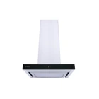 Черная мощная Т-образная кухонная вытяжка Perfelli TS 6635 I/BL 1000 LED, настенная декоративная, 60 см